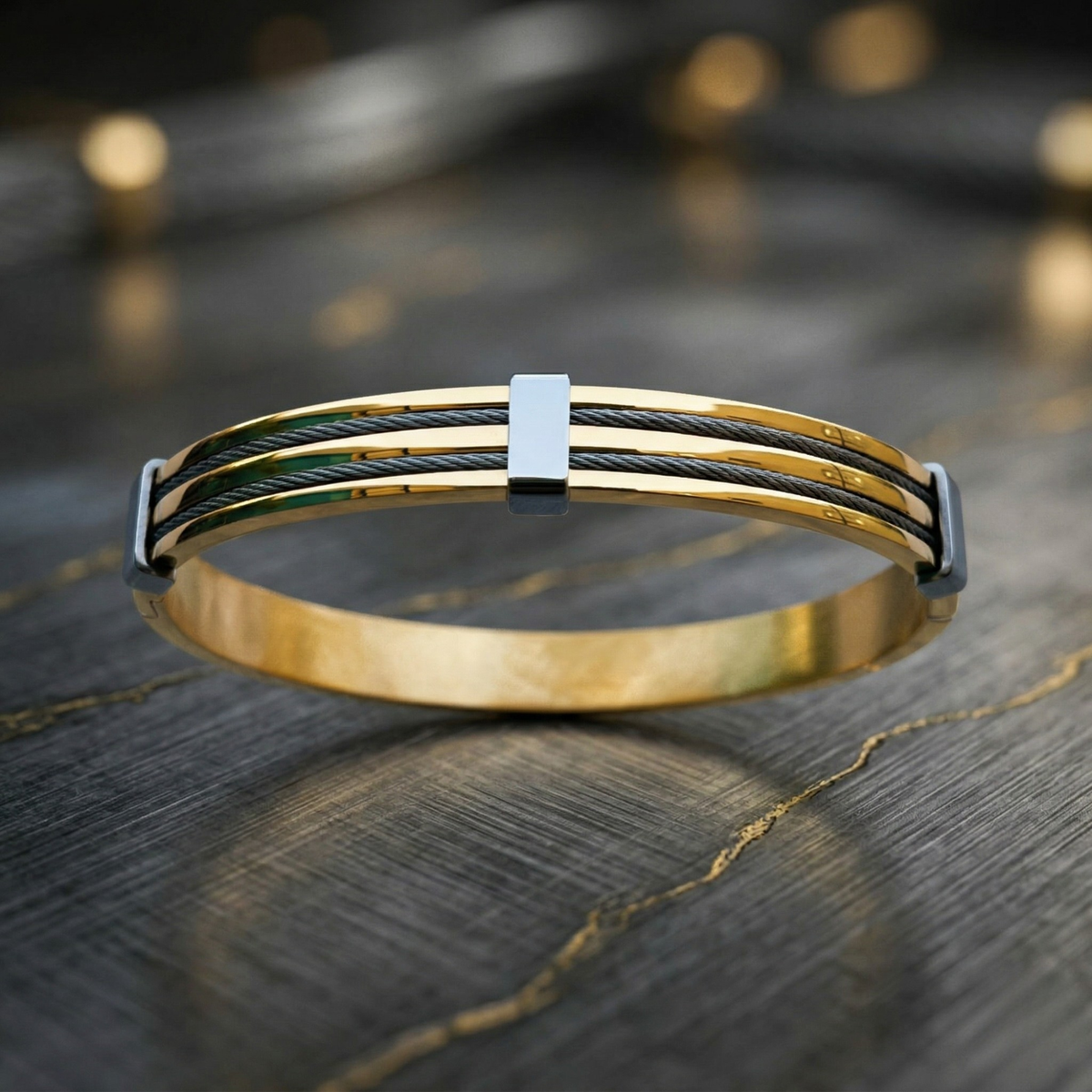 Premium Gold Cable Men's Kada