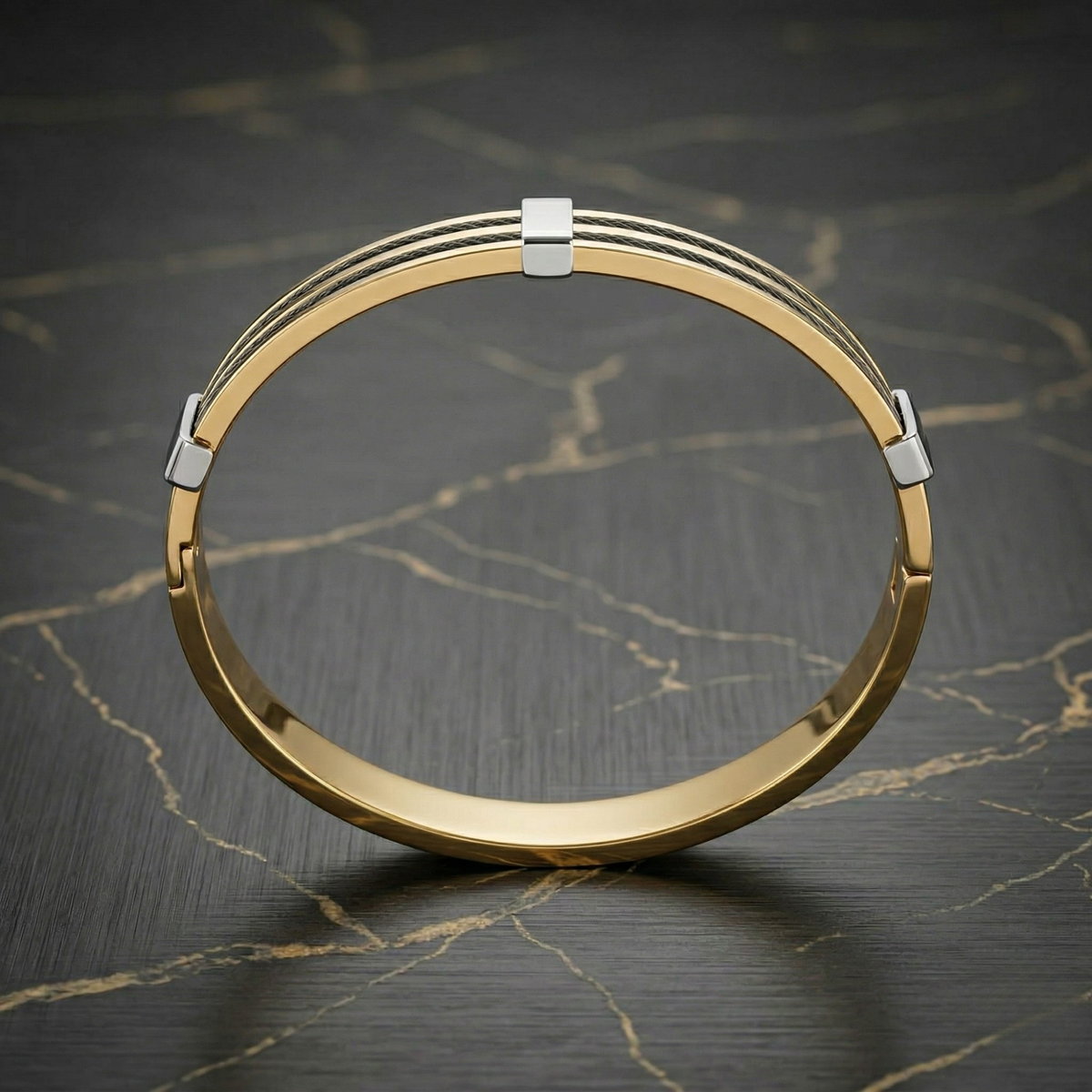 Premium Gold Cable Men's Kada