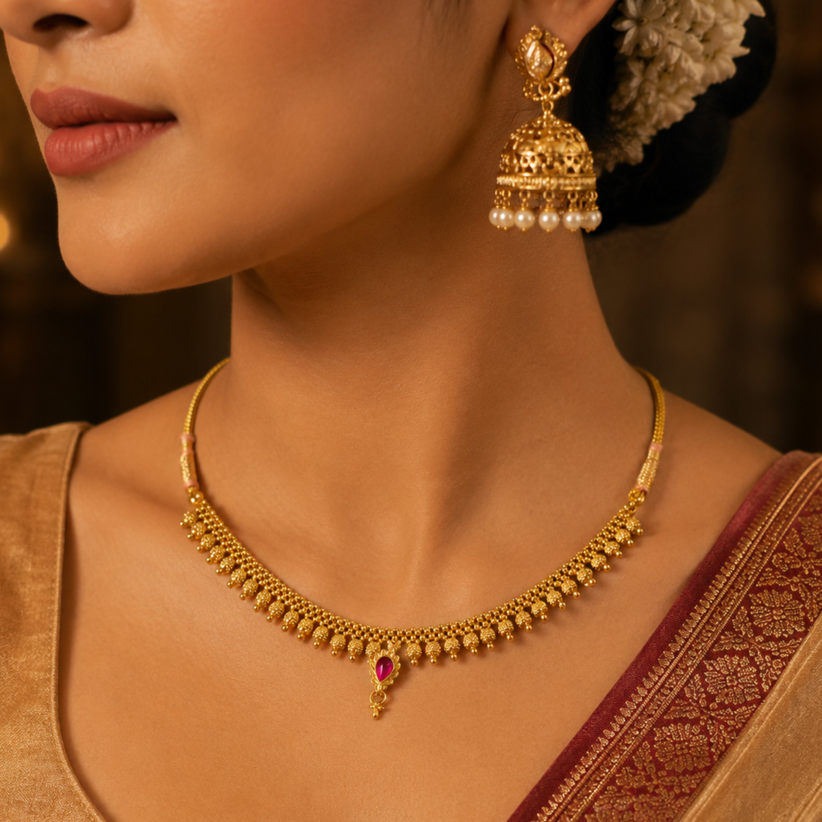 Kolhapuri Saaj Ruby Thushi