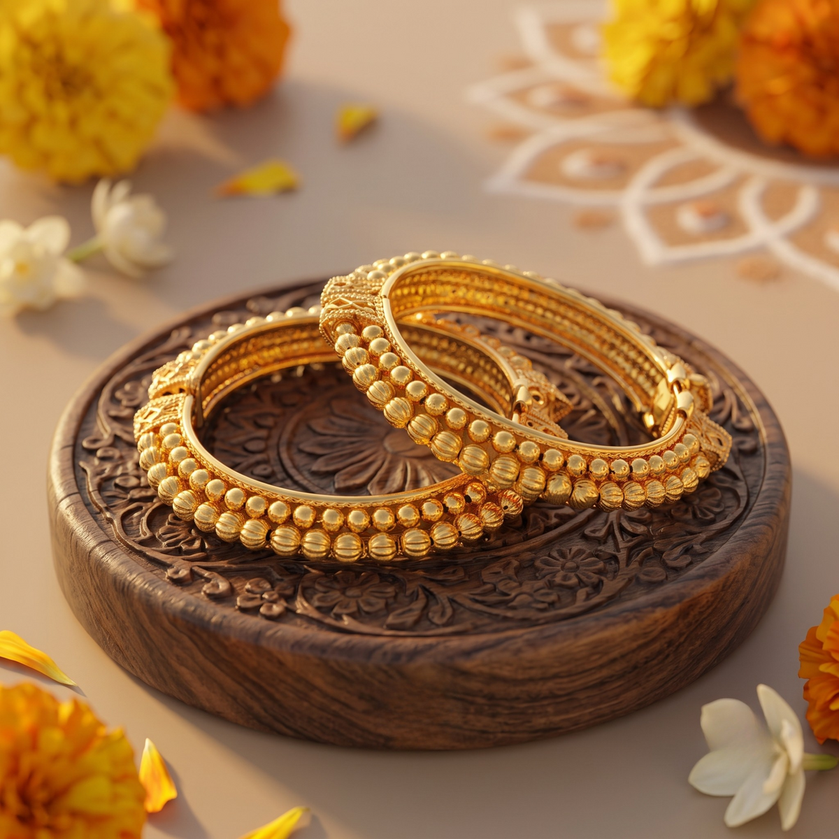 Maharashtrian Thushi Openable Bangles Set
