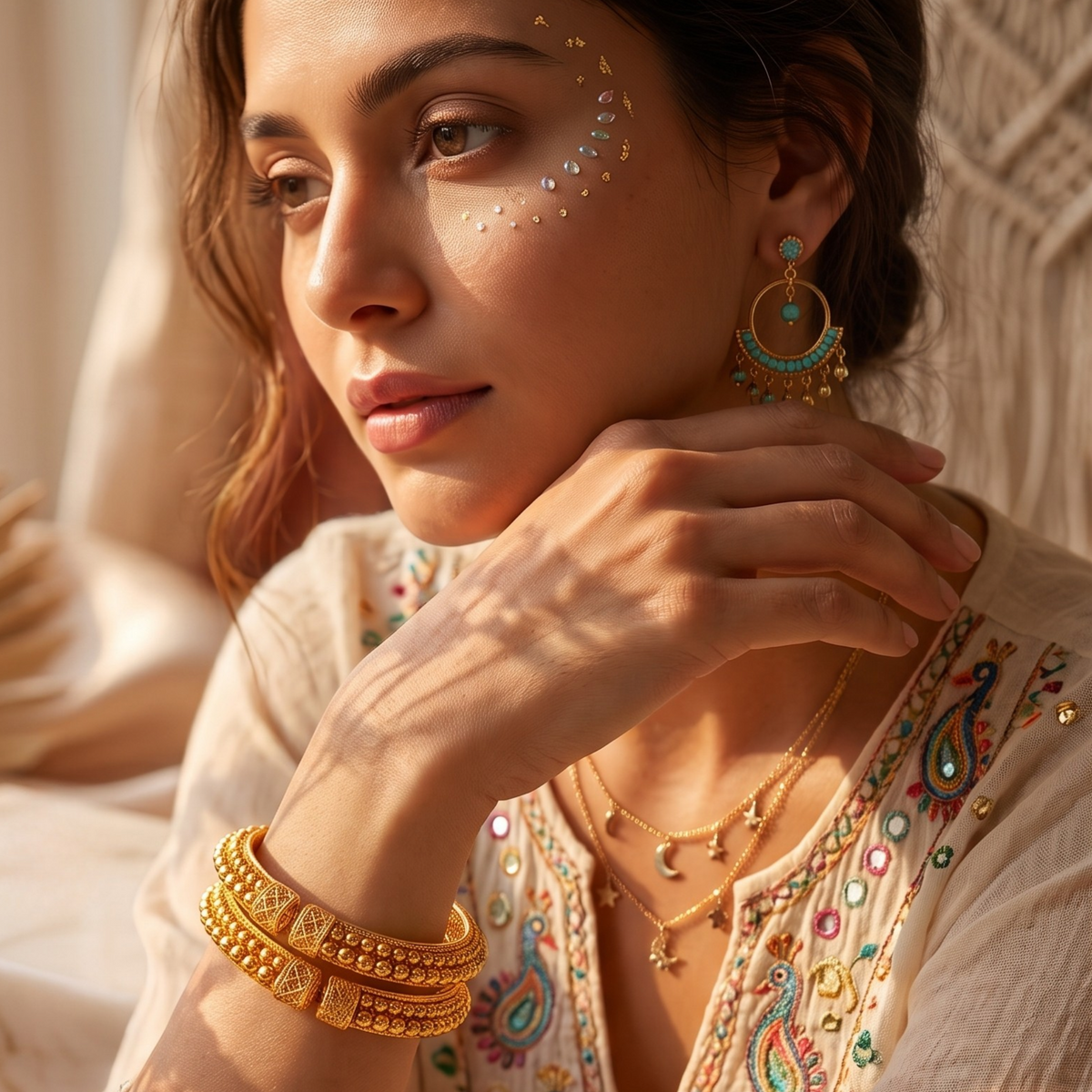 Maharashtrian Thushi Openable Bangles Set